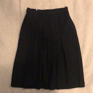 Pleated midi skirt